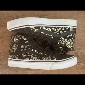 Vans SK8 Hi Slim 50th Duke Black and Gold Foil